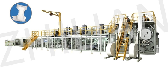 Beschikbare Klassieke Volwassen Luiermachine 300m/min