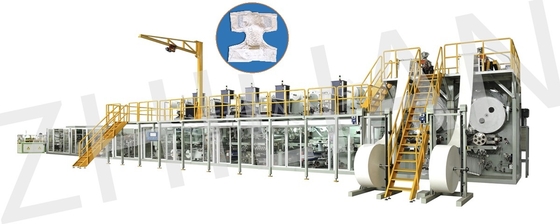 Super Absorptievermogen Volledige Servo Volwassen Luiers die Machine 300m/min maken