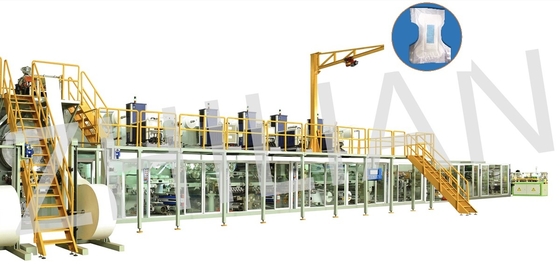 Uiterst dunne Luier Productiemachine met Stabiele Snelheid