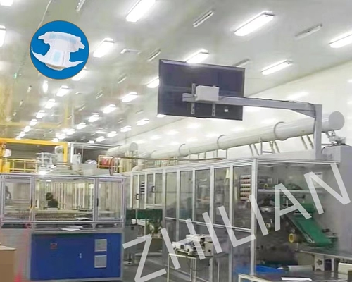 Comfortabele ultradunne productiemachine voor babyluiers 400 stuks / min