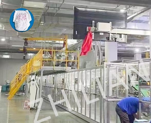 450pcs/min de baby trekt de Broekmachine uit van Traning van de Luiermachine