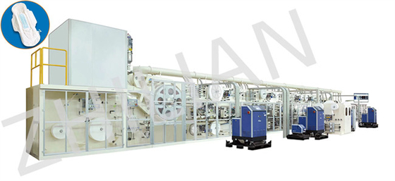 Vrouwelijk maandverband dat machine maakt 1500pcs / min