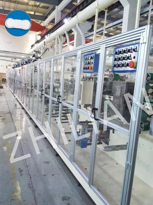 170mm 210mm Mini Women Sanitary Napkin Manufacturing Machine 1600pcs/min